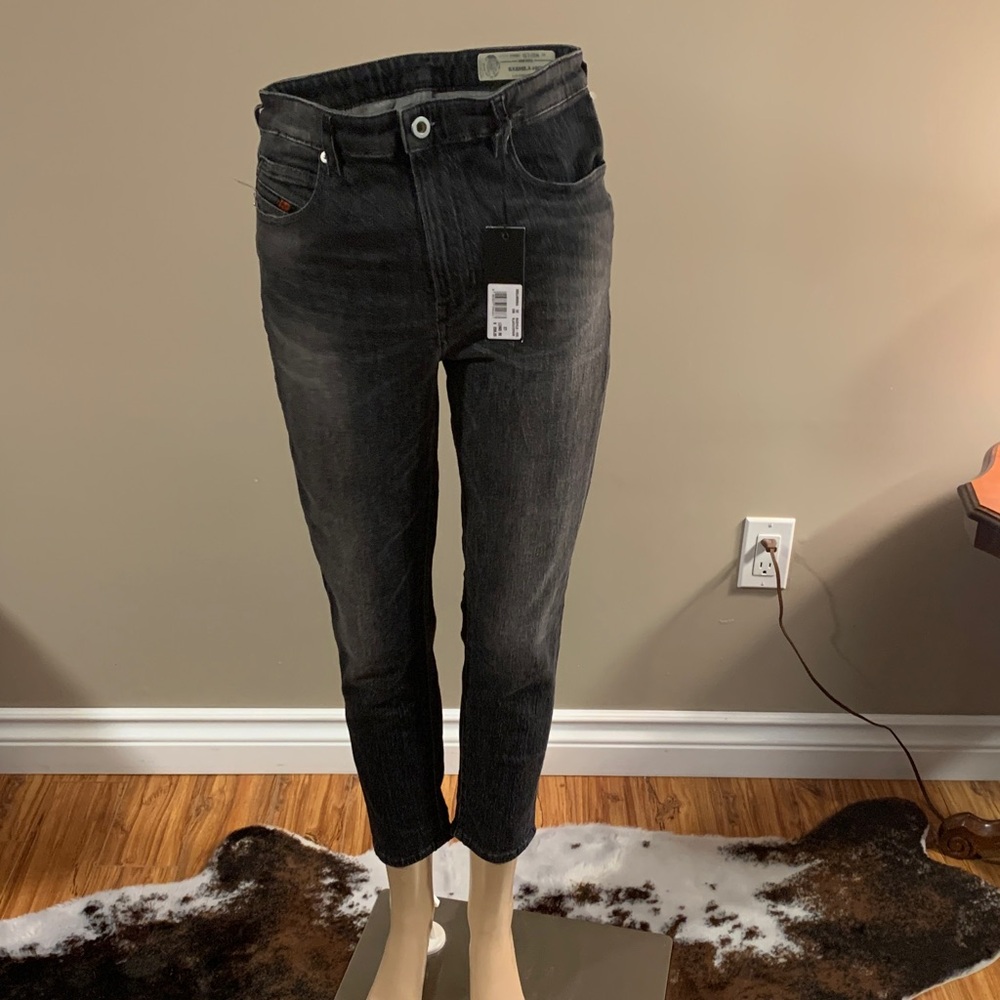 NWT Diesel Babhila-High Faded Black Jeans 27/26